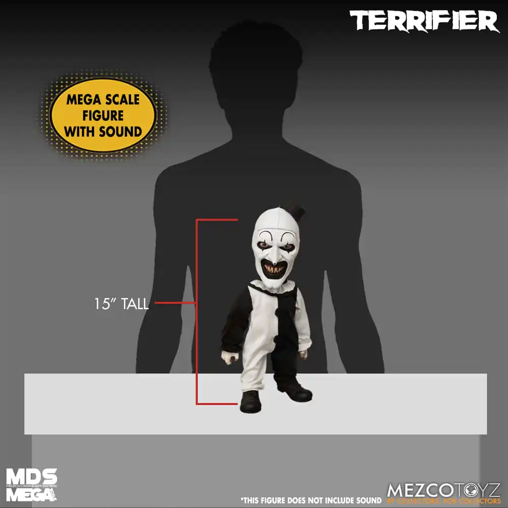 Terrifier MDS Mega Scale plišana lutka Art the Clown sa zvukom 38 cm fotografija proizvoda