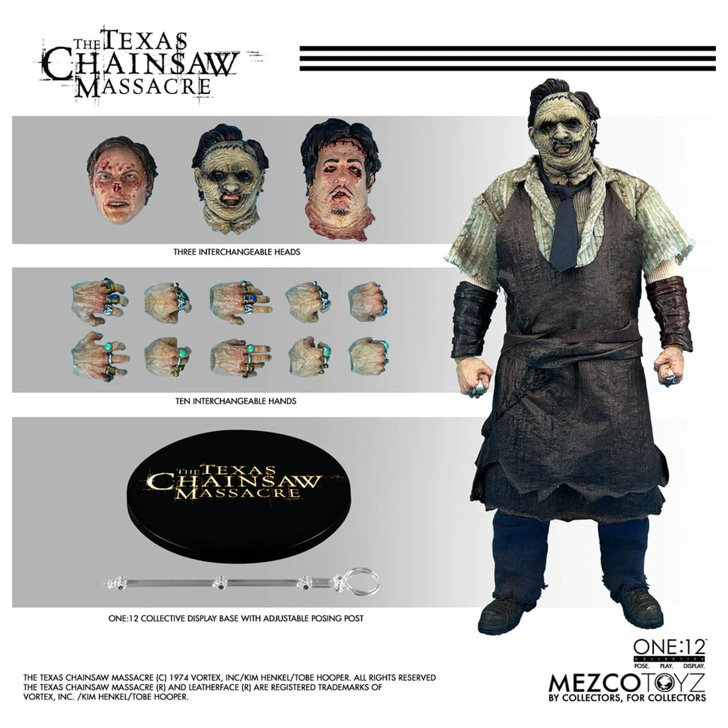Texas Chainsaw Massacre (2003) akcijska figura 1/12 Leatherface 17 cm fotografija proizvoda
