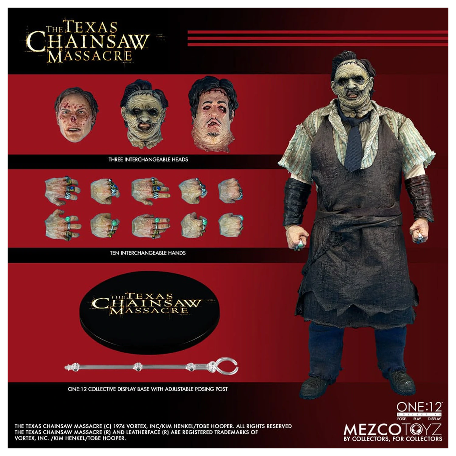 Texas Chainsaw Massacre (2003) akcijska figura 1/12 Leatherface 17 cm fotografija proizvoda