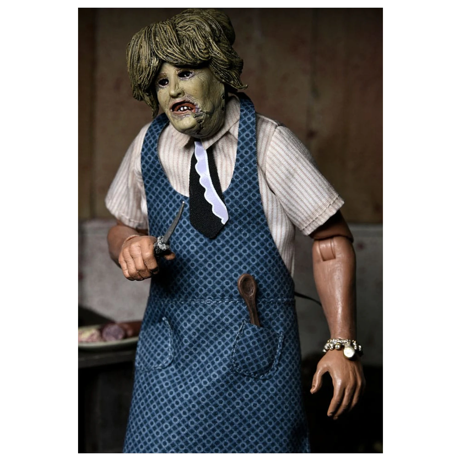 Texas Chainsaw Massacre Clothed akcijska figura Leatherface s maskom stare dame 20 cm fotografija proizvoda