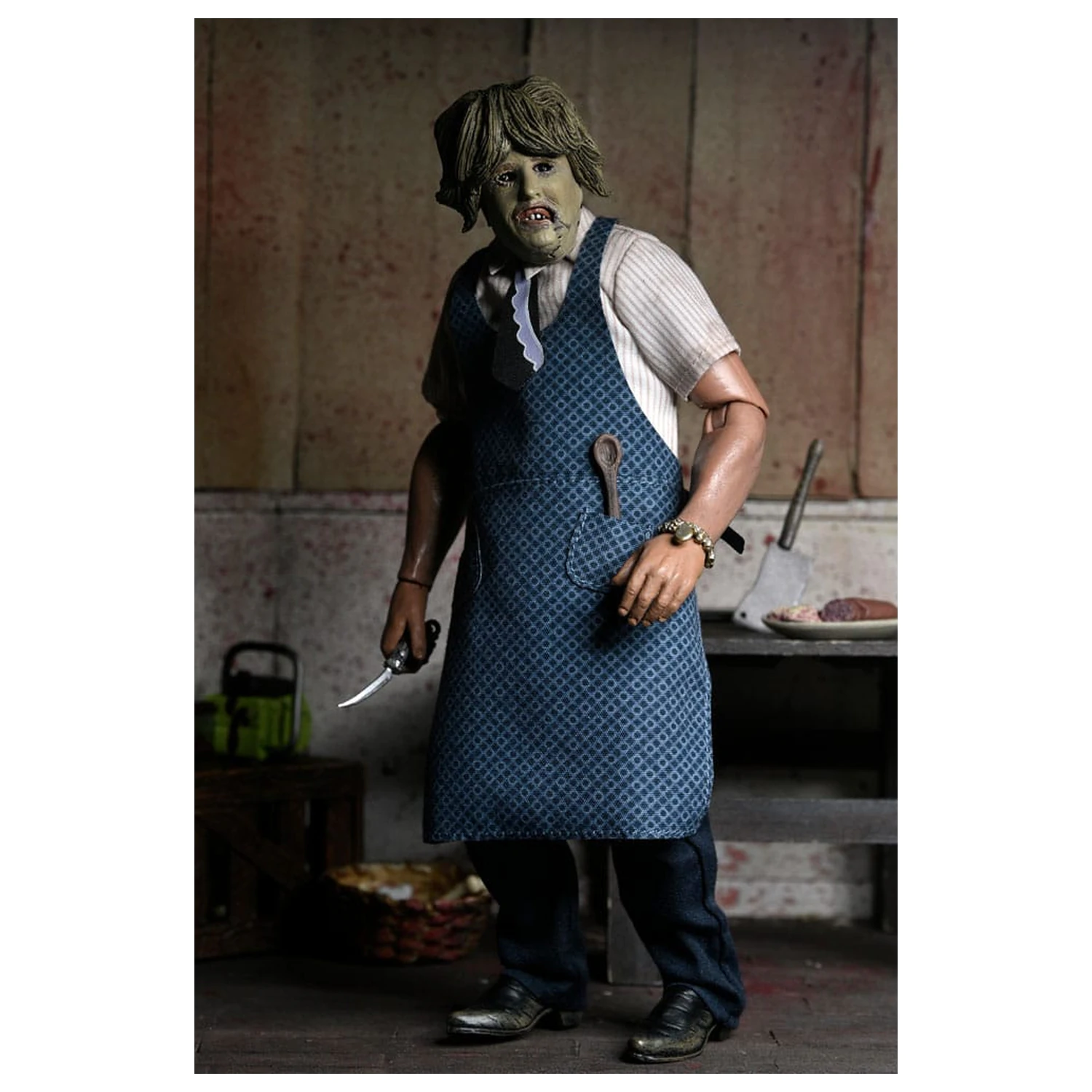 Texas Chainsaw Massacre Clothed akcijska figura Leatherface s maskom stare dame 20 cm fotografija proizvoda