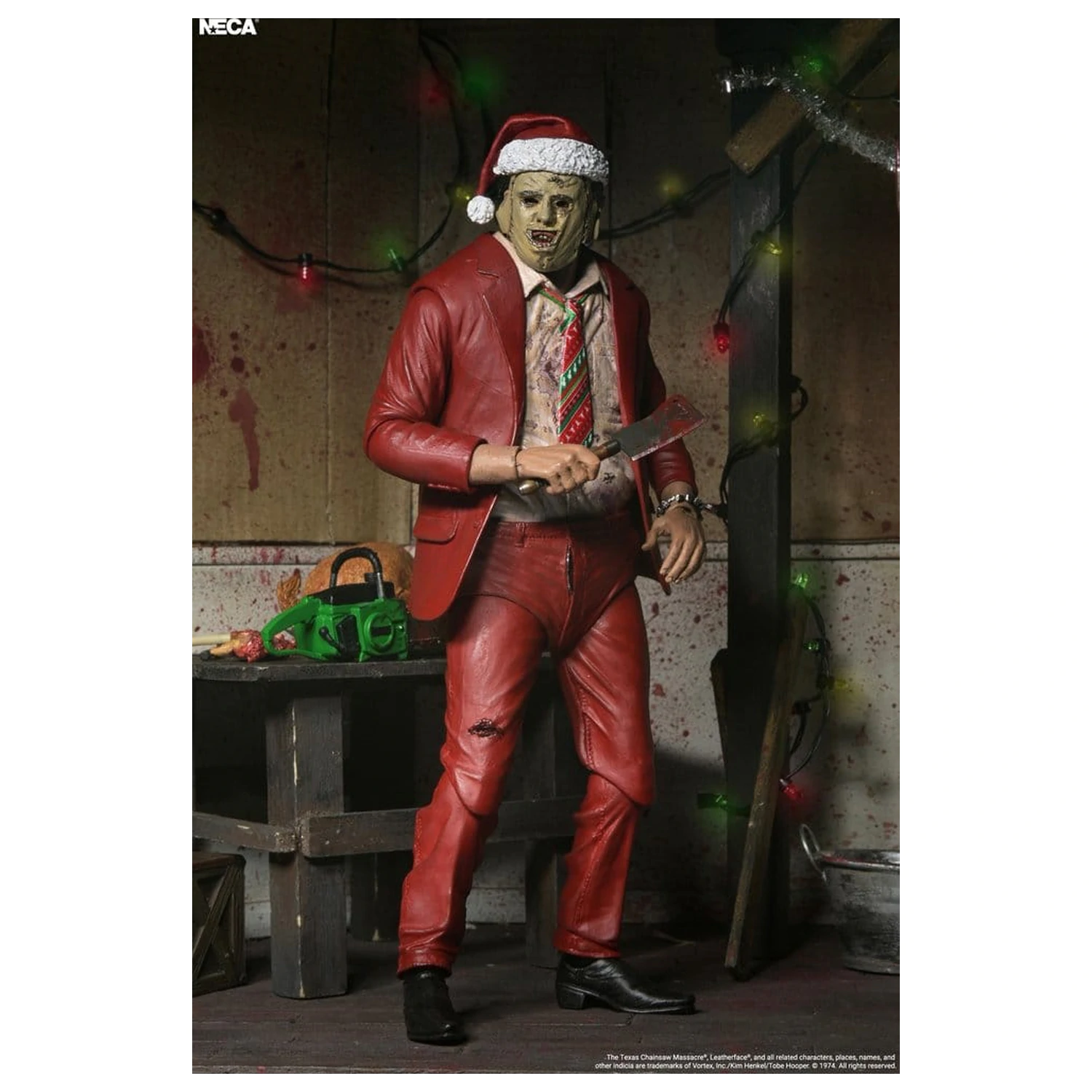 Texas Chainsaw Massacre Ultimate akcijska figura Santa Leatherface 18 cm fotografija proizvoda
