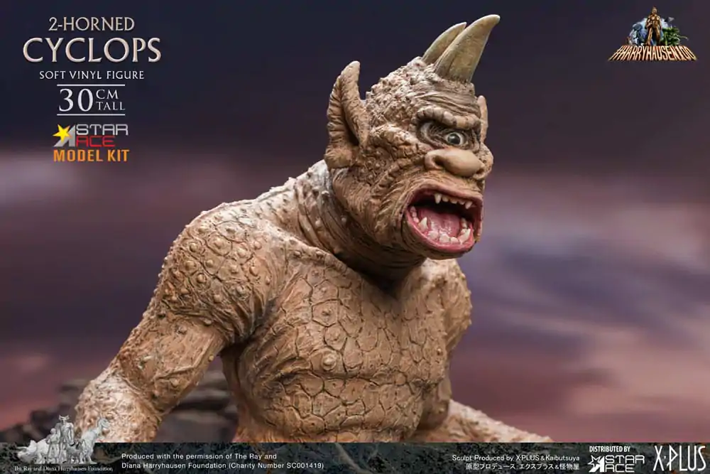 The 7th Voyage of Sinbad Soft Vinyl Model Kit Ray Harryhausens 2-horned Cyclops 30 cm - Mekani Vinil Model Komplet fotografija proizvoda