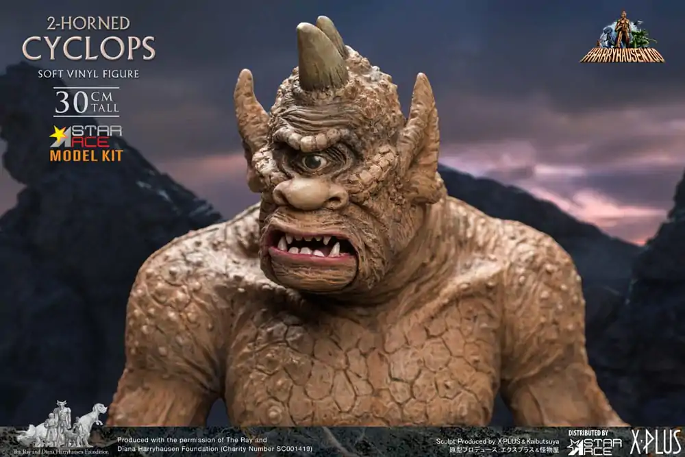 The 7th Voyage of Sinbad Soft Vinyl Model Kit Ray Harryhausens 2-horned Cyclops 30 cm - Mekani Vinil Model Komplet fotografija proizvoda