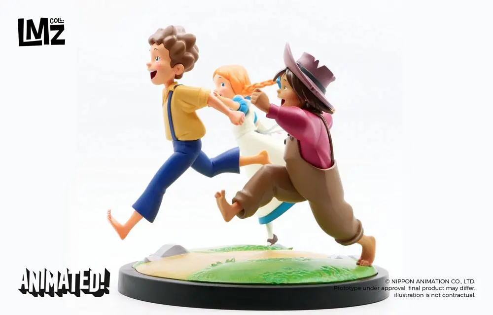 The Adventures of Tom Sawyer Animated! Statua Tom, Huck & Becky 23 cm fotografija proizvoda
