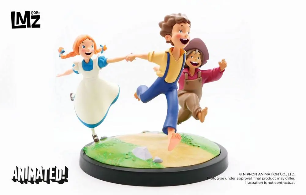 The Adventures of Tom Sawyer Animated! Statua Tom, Huck & Becky 23 cm fotografija proizvoda
