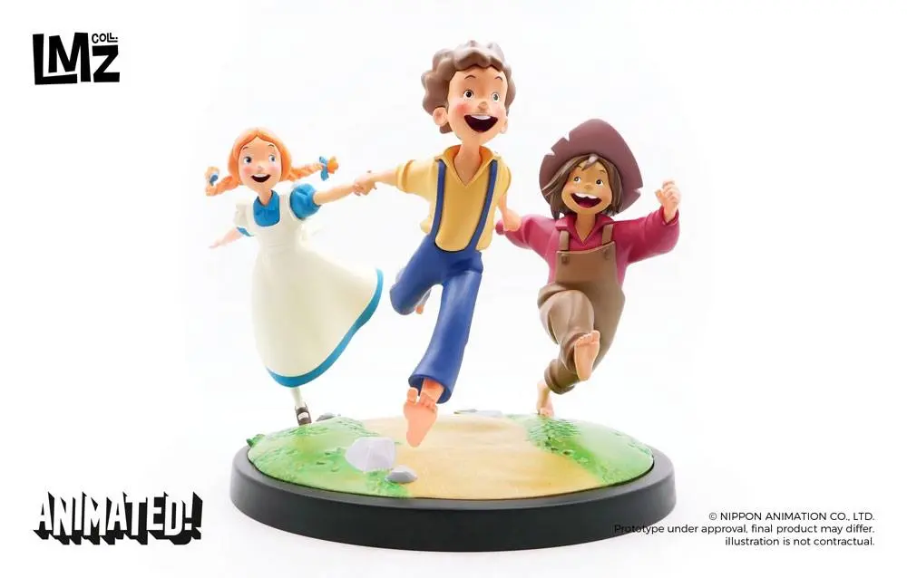 The Adventures of Tom Sawyer Animated! Statua Tom, Huck & Becky 23 cm fotografija proizvoda