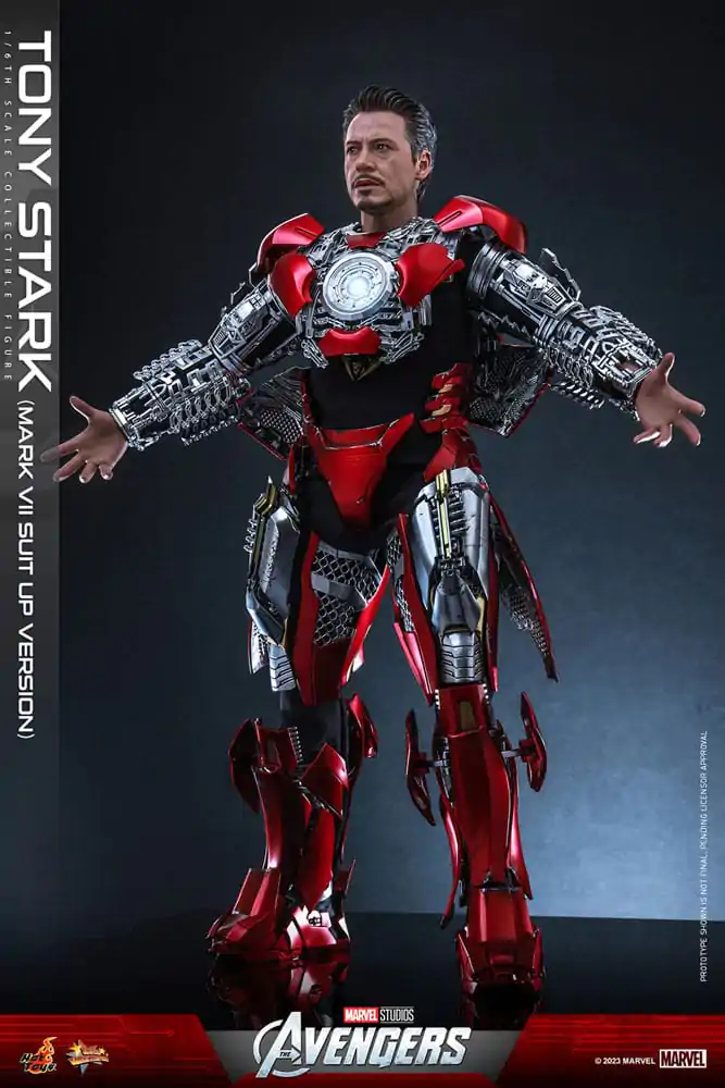 The Avengers Movie Masterpiece akcijska figura 1/6 Tony Stark (Mark VII Suit-Up Version) 31 cm fotografija proizvoda