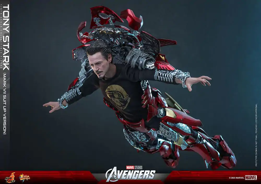 The Avengers Movie Masterpiece akcijska figura 1/6 Tony Stark (Mark VII Suit-Up Version) 31 cm fotografija proizvoda