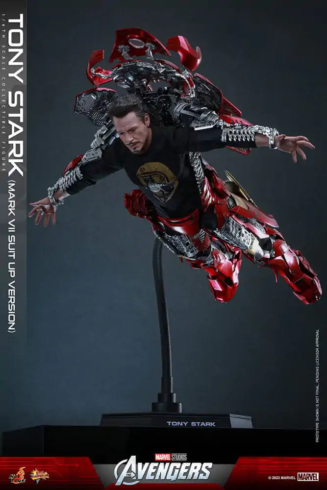 The Avengers Movie Masterpiece akcijska figura 1/6 Tony Stark (Mark VII Suit-Up Version) 31 cm fotografija proizvoda