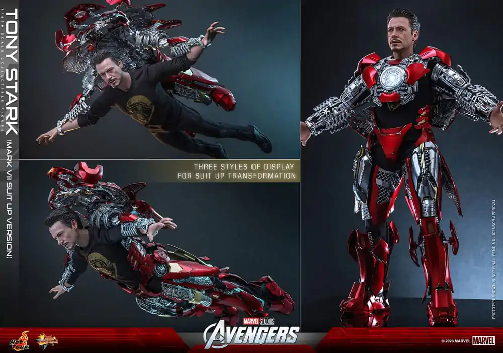 The Avengers Movie Masterpiece akcijska figura 1/6 Tony Stark (Mark VII Suit-Up Version) 31 cm fotografija proizvoda