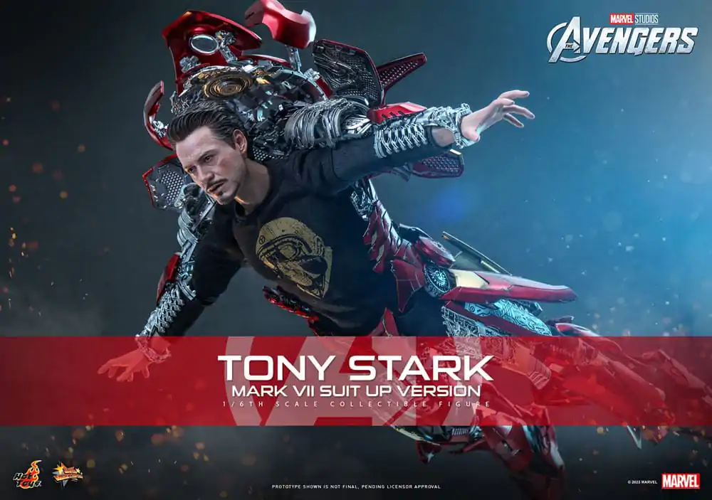 The Avengers Movie Masterpiece akcijska figura 1/6 Tony Stark (Mark VII Suit-Up Version) 31 cm fotografija proizvoda