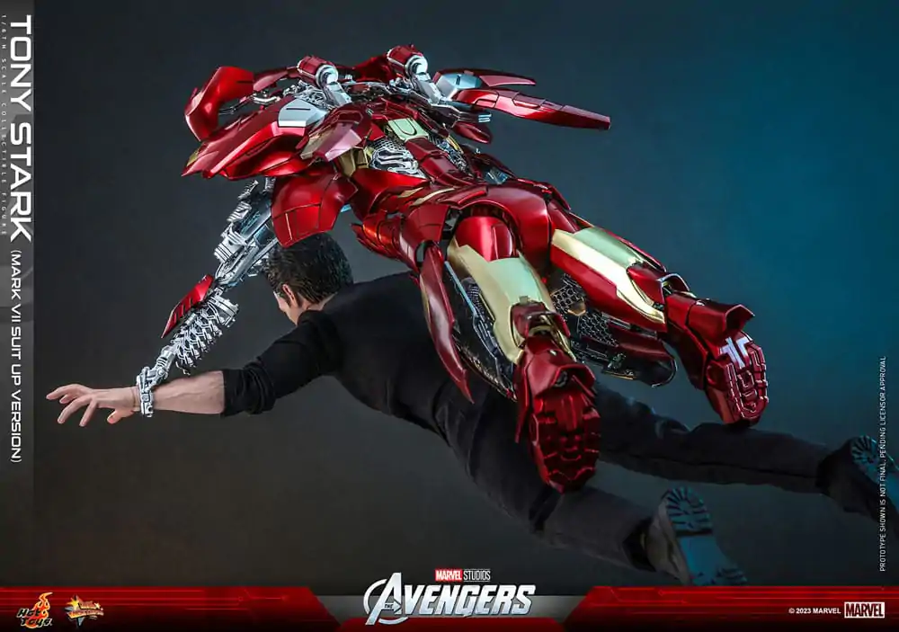 The Avengers Movie Masterpiece akcijska figura 1/6 Tony Stark (Mark VII Suit-Up Version) 31 cm fotografija proizvoda