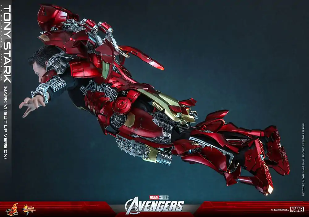 The Avengers Movie Masterpiece akcijska figura 1/6 Tony Stark (Mark VII Suit-Up Version) 31 cm fotografija proizvoda