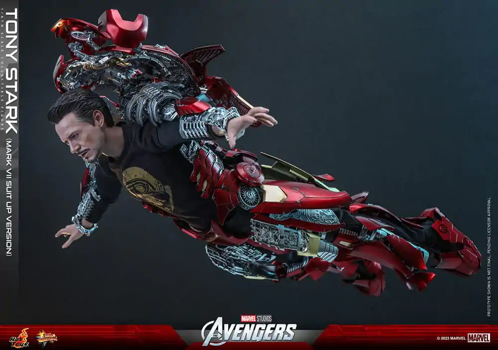 The Avengers Movie Masterpiece akcijska figura 1/6 Tony Stark (Mark VII Suit-Up Version) 31 cm fotografija proizvoda