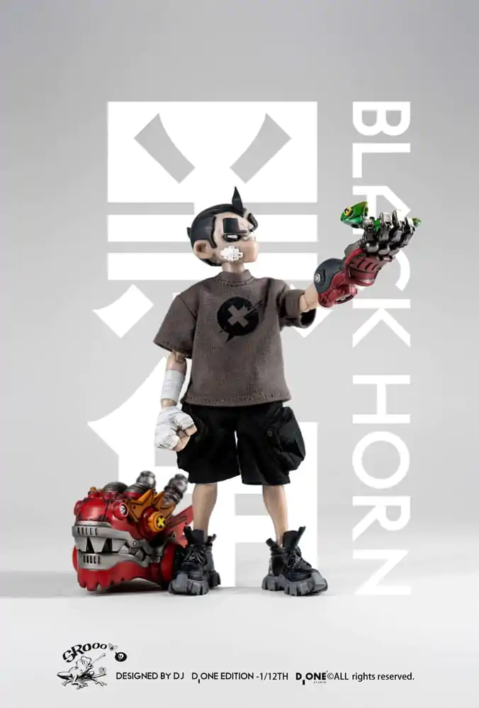 The Circle akcijska figura komplet 1/12 Black Horn Godina Zmaja Limited Edition 16 cm fotografija proizvoda