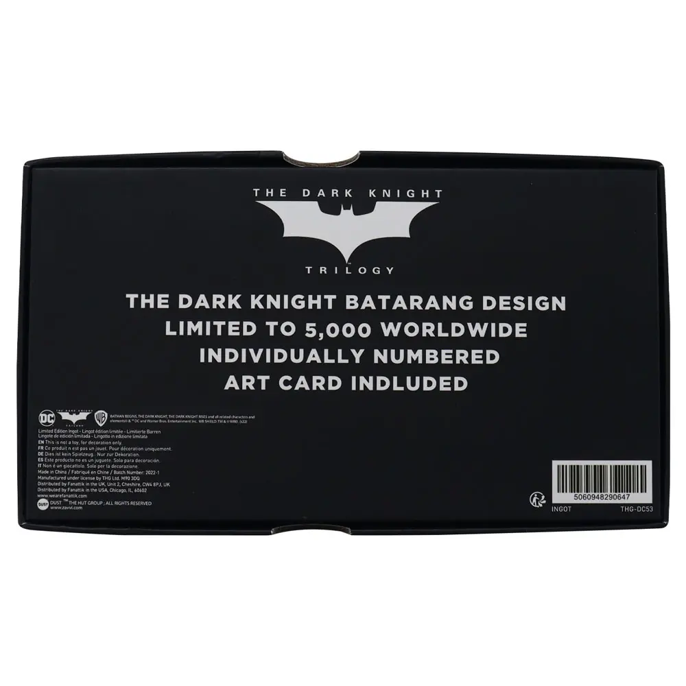 The Dark Knight Replika Batman Batarang Limited Edition 18 cm fotografija proizvoda