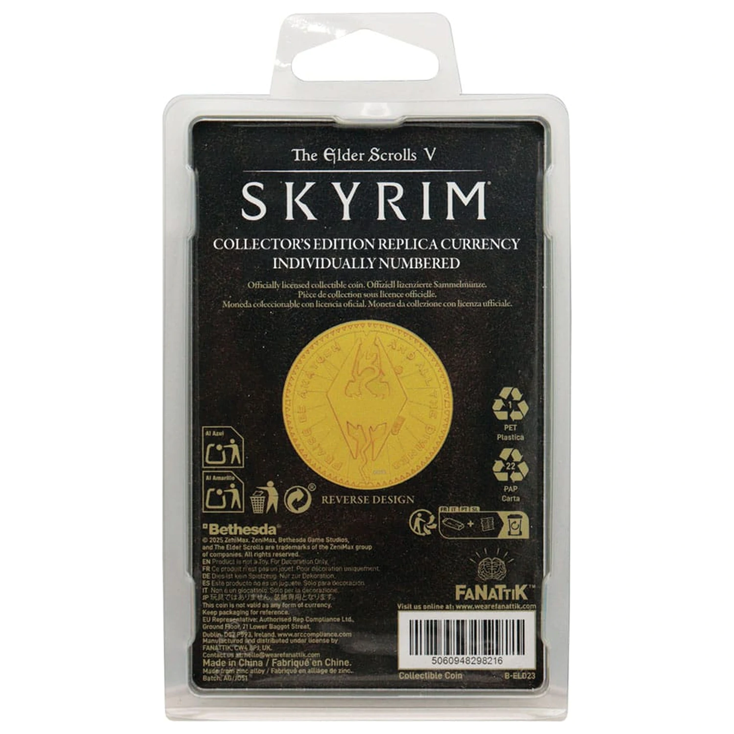 The Elder Scrolls Kolekcionarski Novčić Septim Misty Gold Edition fotografija proizvoda