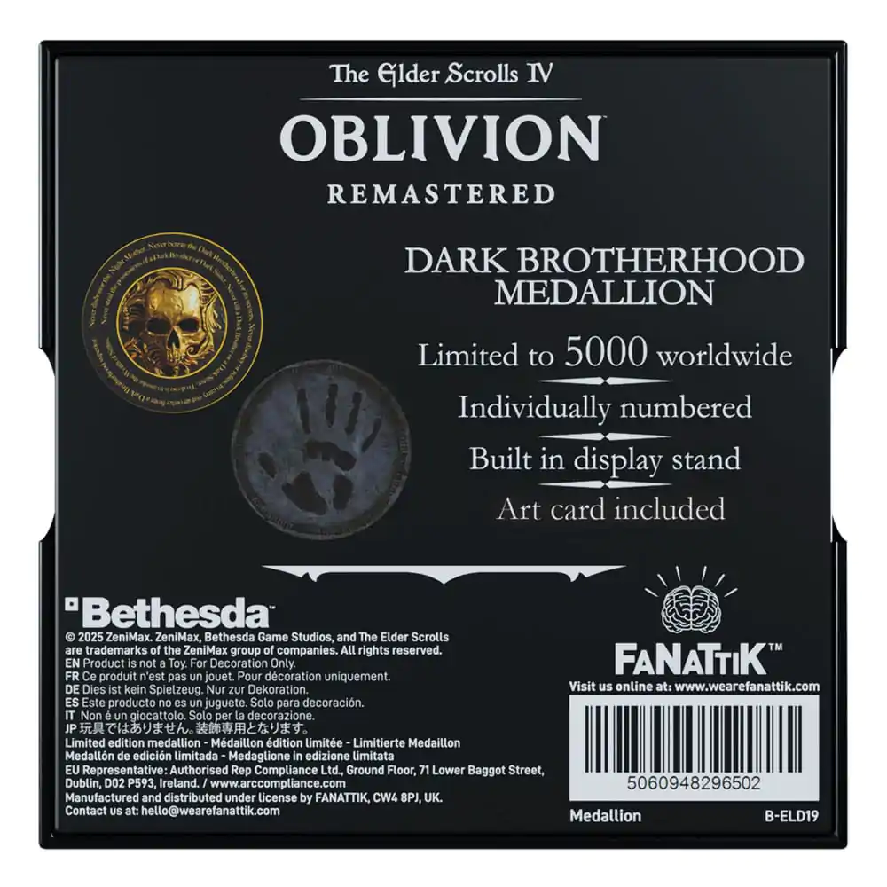 The Elder Scrolls IV: Oblivion Medaljon Dark Brotherhood fotografija proizvoda