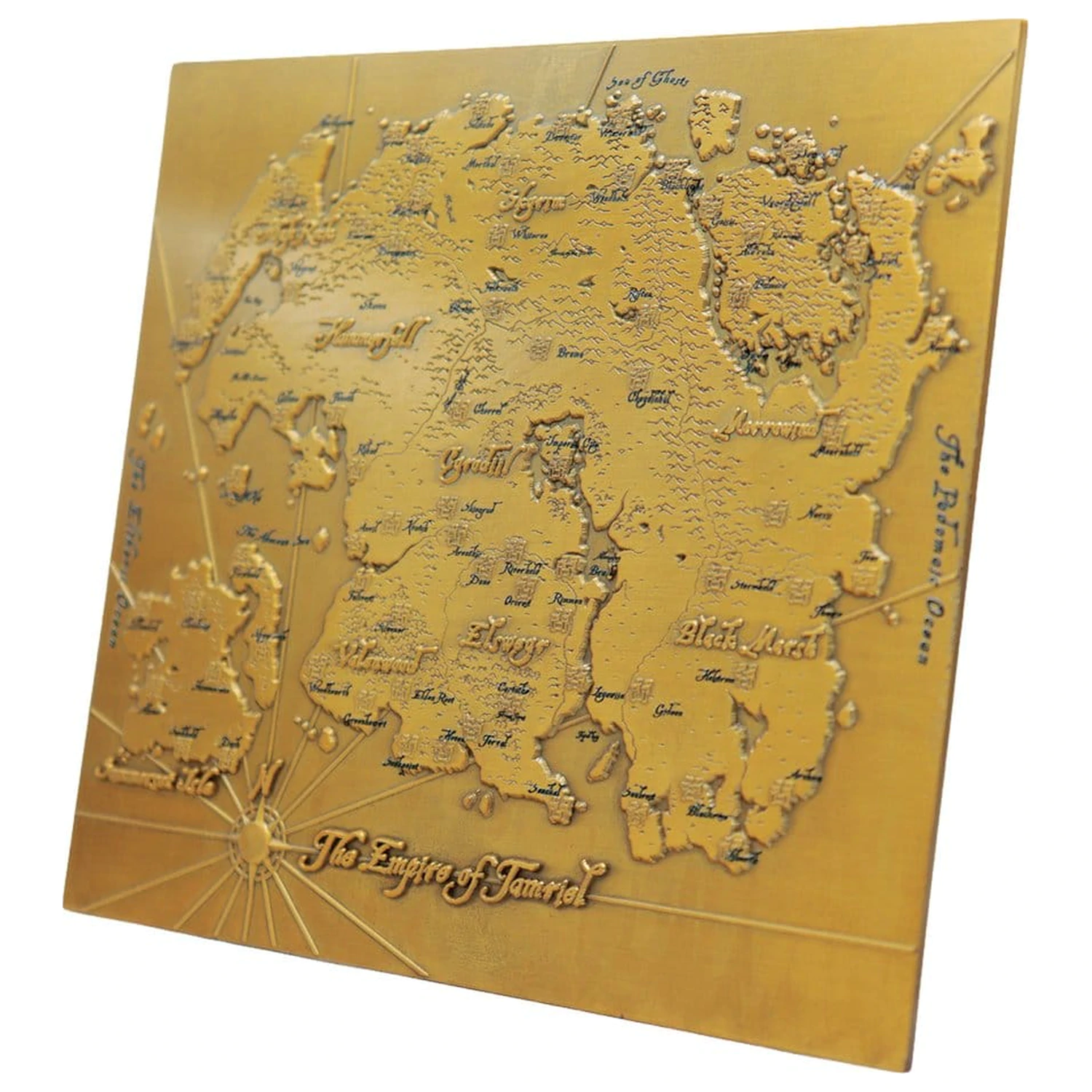 The Elder Scrolls Replika Metalna karta Tamriela Ograničeno izdanje 15 x 13 cm fotografija proizvoda