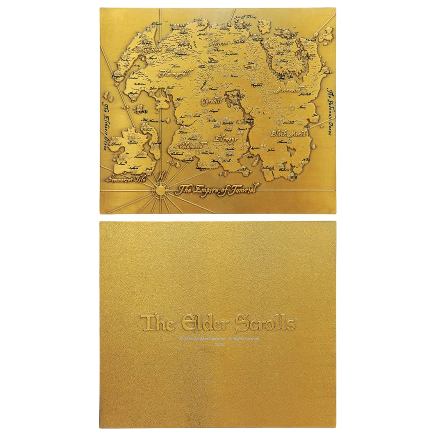The Elder Scrolls Replika Metalna karta Tamriela Ograničeno izdanje 15 x 13 cm fotografija proizvoda