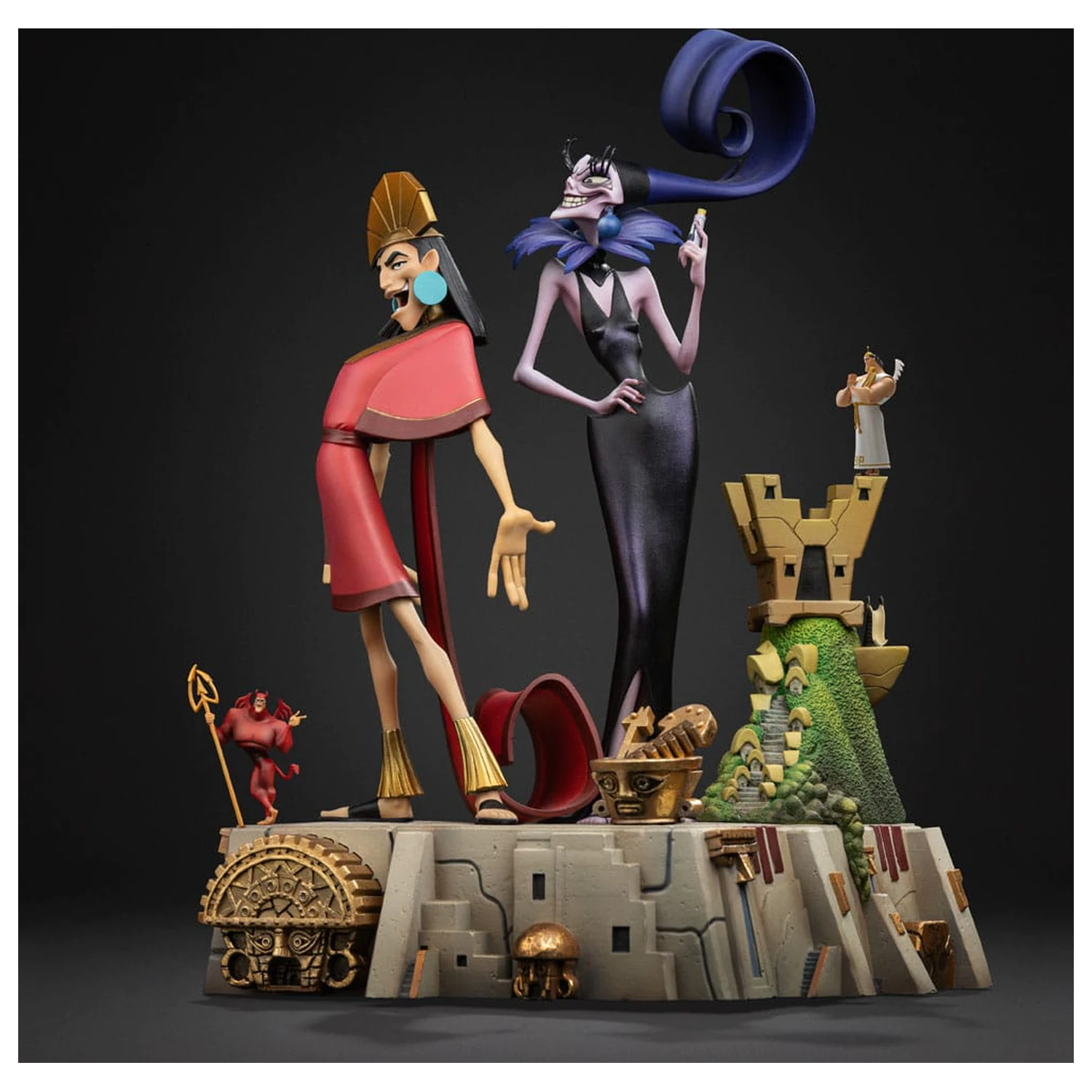 The Emperor's New Groove Deluxe Art Scale Statua 1/10 Kuzco & Yzma 28 cm fotografija proizvoda