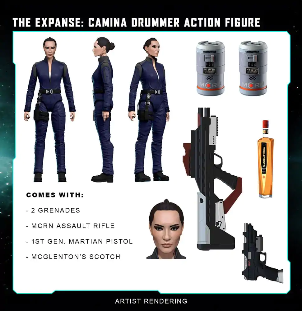 The Expanse Akcijska Figura Camina Drummer 20 cm fotografija proizvoda
