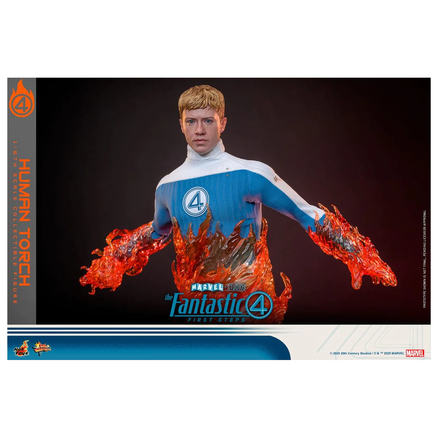 The Fantastic Four: First Steps Movie Masterpiece akcijska figura 1/6 Human Torch 30 cm fotografija proizvoda