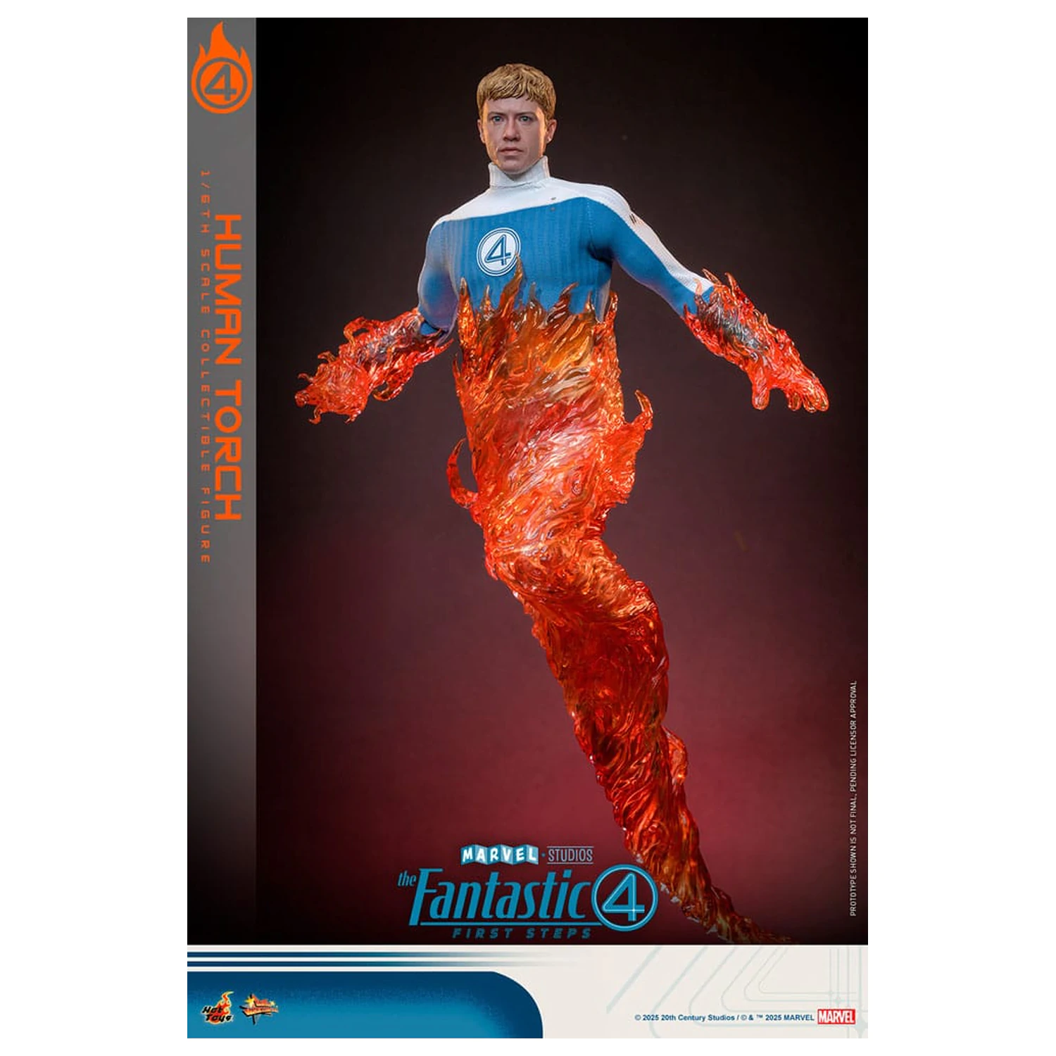 The Fantastic Four: First Steps Movie Masterpiece akcijska figura 1/6 Human Torch 30 cm fotografija proizvoda
