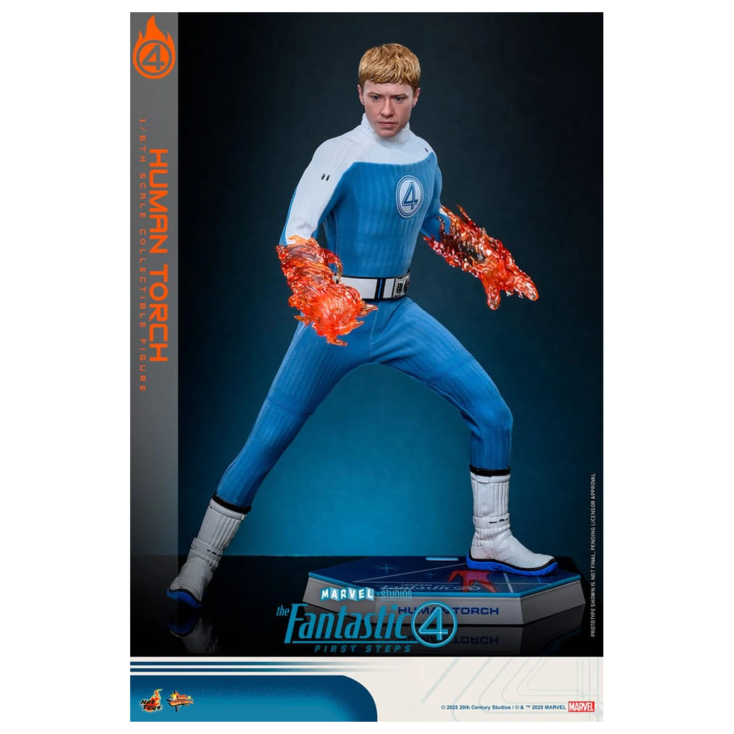 The Fantastic Four: First Steps Movie Masterpiece akcijska figura 1/6 Human Torch 30 cm fotografija proizvoda