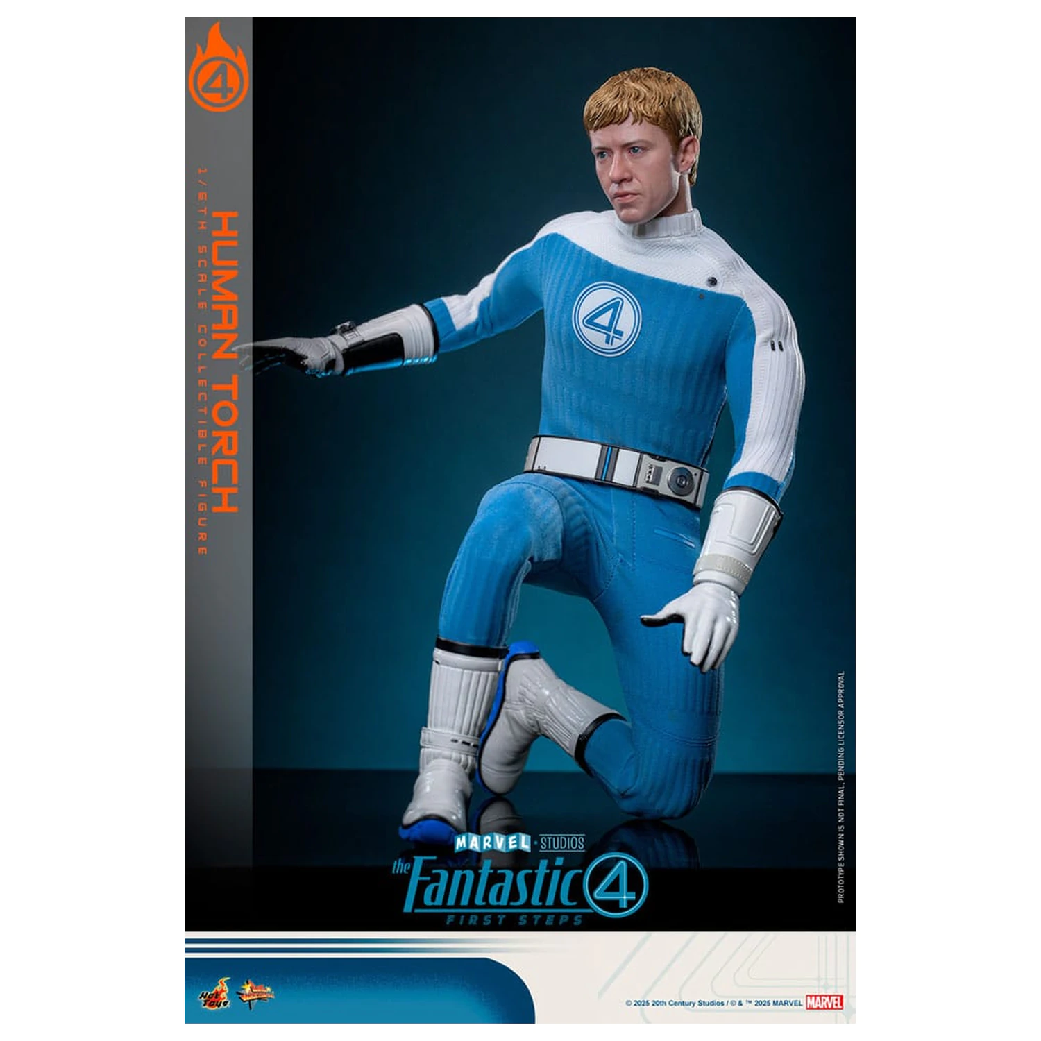 The Fantastic Four: First Steps Movie Masterpiece akcijska figura 1/6 Human Torch 30 cm fotografija proizvoda
