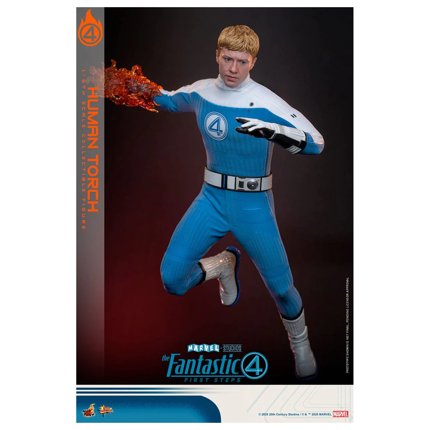 The Fantastic Four: First Steps Movie Masterpiece akcijska figura 1/6 Human Torch 30 cm fotografija proizvoda