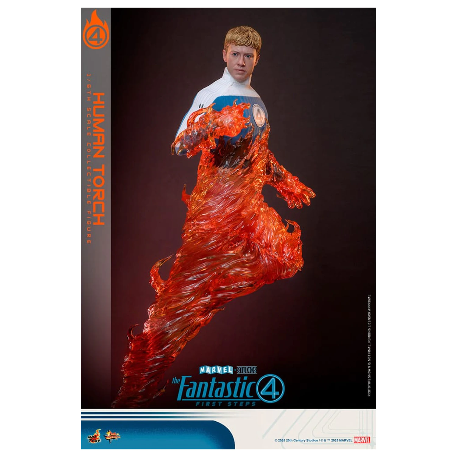 The Fantastic Four: First Steps Movie Masterpiece akcijska figura 1/6 Human Torch 30 cm fotografija proizvoda