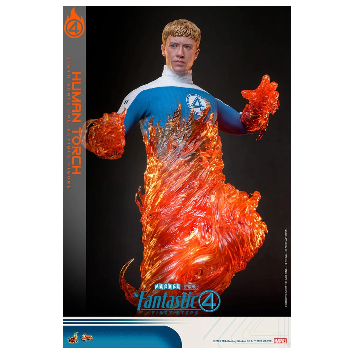 The Fantastic Four: First Steps Movie Masterpiece akcijska figura 1/6 Human Torch 30 cm fotografija proizvoda