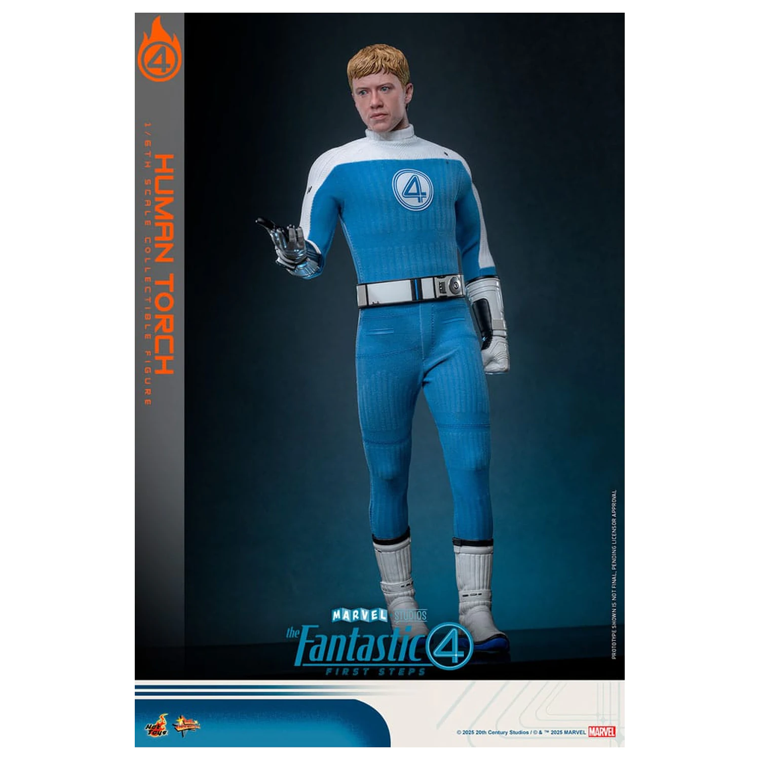 The Fantastic Four: First Steps Movie Masterpiece akcijska figura 1/6 Human Torch 30 cm fotografija proizvoda