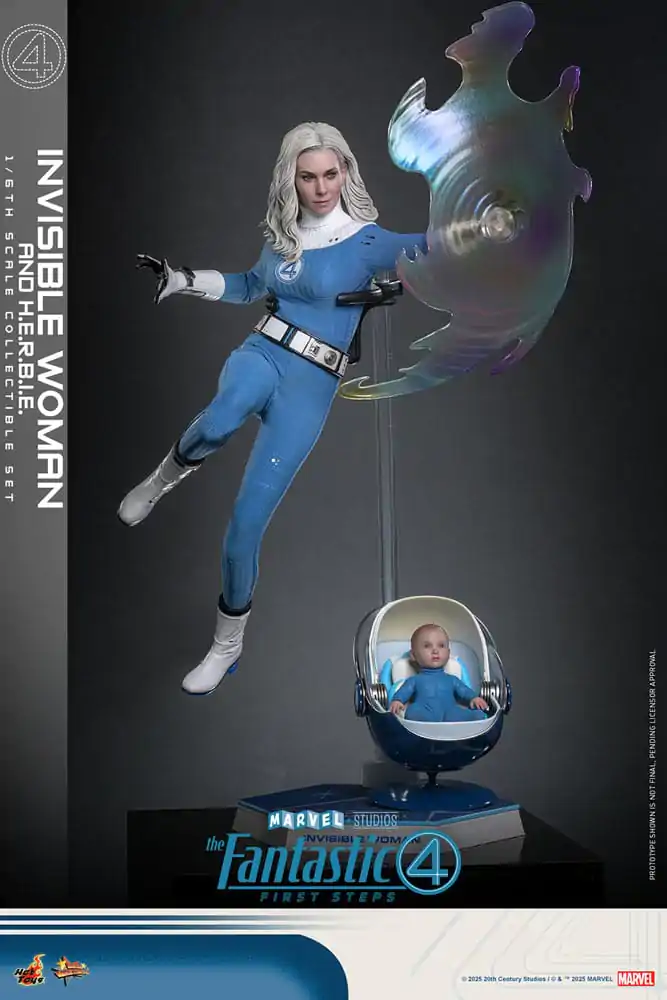 The Fantastic Four: First Steps Movie Masterpiece Figurica 2-pak 1/6 Invisible Woman & H.E.R.B.I.E. 28 cm fotografija proizvoda