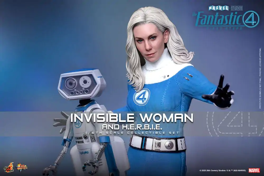The Fantastic Four: First Steps Movie Masterpiece Figurica 2-pak 1/6 Invisible Woman & H.E.R.B.I.E. 28 cm fotografija proizvoda