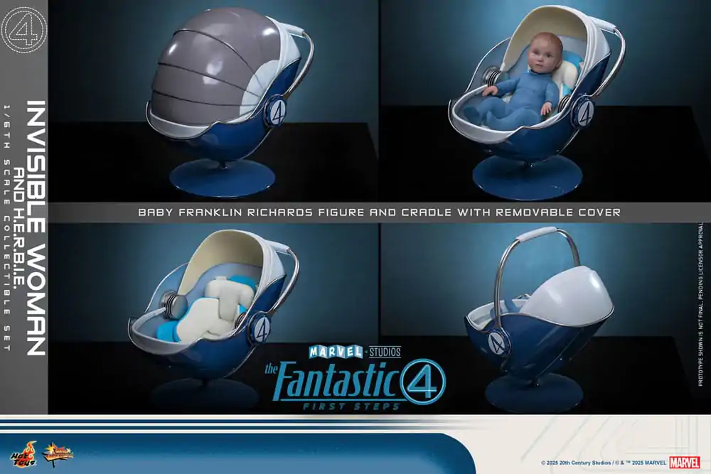 The Fantastic Four: First Steps Movie Masterpiece Figurica 2-pak 1/6 Invisible Woman & H.E.R.B.I.E. 28 cm fotografija proizvoda