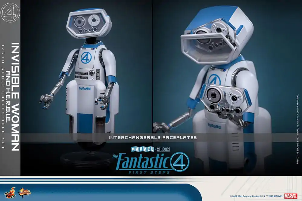 The Fantastic Four: First Steps Movie Masterpiece Figurica 2-pak 1/6 Invisible Woman & H.E.R.B.I.E. 28 cm fotografija proizvoda