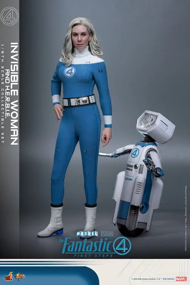 The Fantastic Four: First Steps Movie Masterpiece Figurica 2-pak 1/6 Invisible Woman & H.E.R.B.I.E. 28 cm fotografija proizvoda