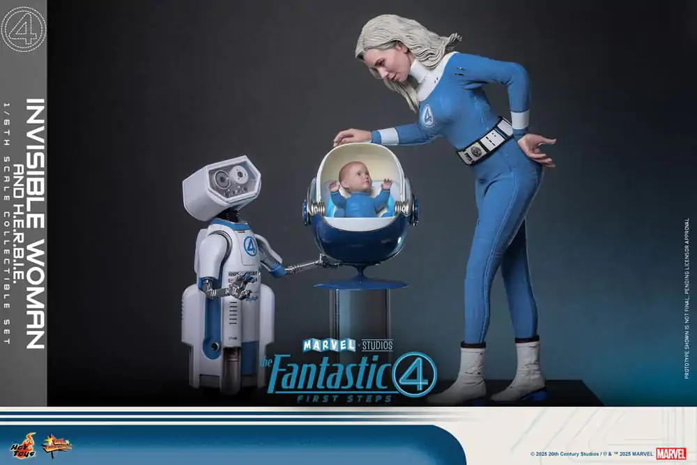 The Fantastic Four: First Steps Movie Masterpiece Figurica 2-pak 1/6 Invisible Woman & H.E.R.B.I.E. 28 cm fotografija proizvoda
