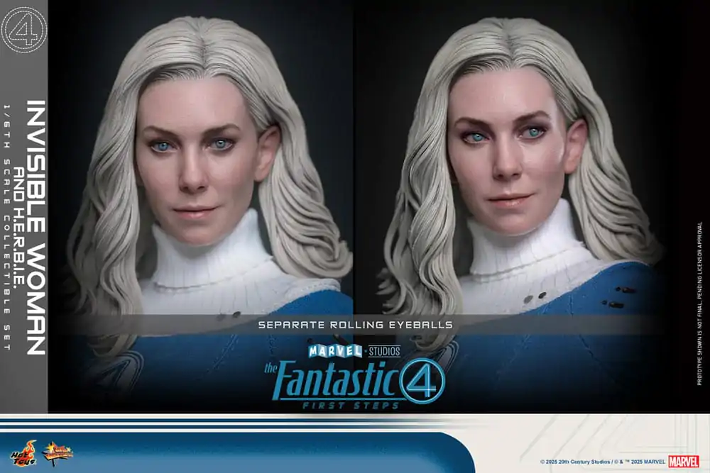 The Fantastic Four: First Steps Movie Masterpiece Figurica 2-pak 1/6 Invisible Woman & H.E.R.B.I.E. 28 cm fotografija proizvoda
