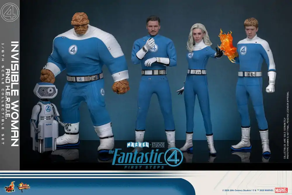 The Fantastic Four: First Steps Movie Masterpiece Figurica 2-pak 1/6 Invisible Woman & H.E.R.B.I.E. 28 cm fotografija proizvoda