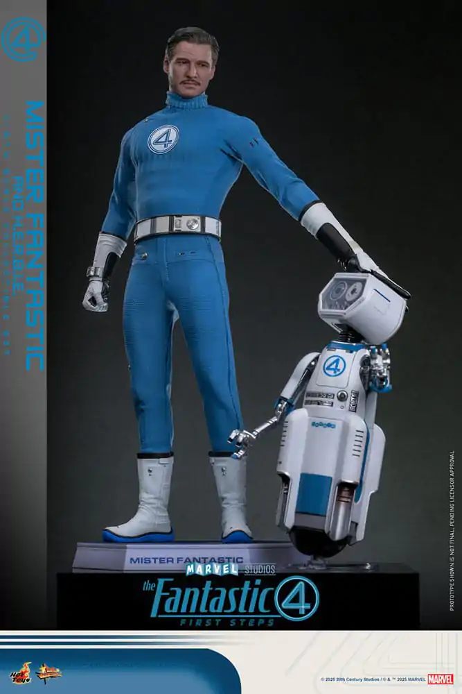 The Fantastic Four: First Steps Movie Masterpiece Set akcijskih figura 2-pak 1/6 Mister Fantastic & H.E.R.B.I.E. 30 cm fotografija proizvoda