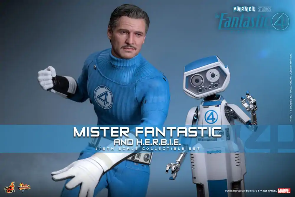 The Fantastic Four: First Steps Movie Masterpiece Set akcijskih figura 2-pak 1/6 Mister Fantastic & H.E.R.B.I.E. 30 cm fotografija proizvoda