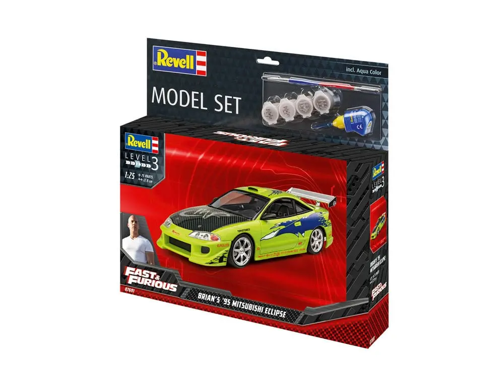 Model komplet The Fast & Furious s osnovnim dodacima Brianov 1995 Mitsubishi Eclipse fotografija proizvoda