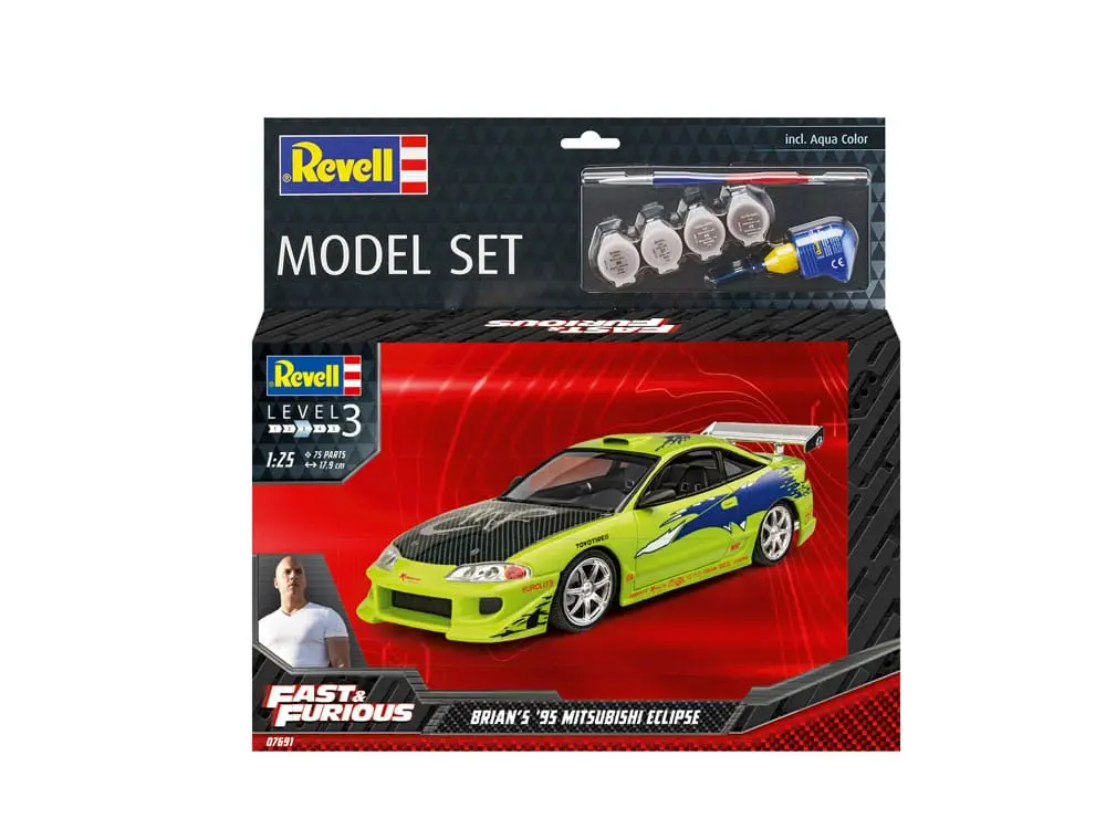 Model komplet The Fast & Furious s osnovnim dodacima Brianov 1995 Mitsubishi Eclipse fotografija proizvoda