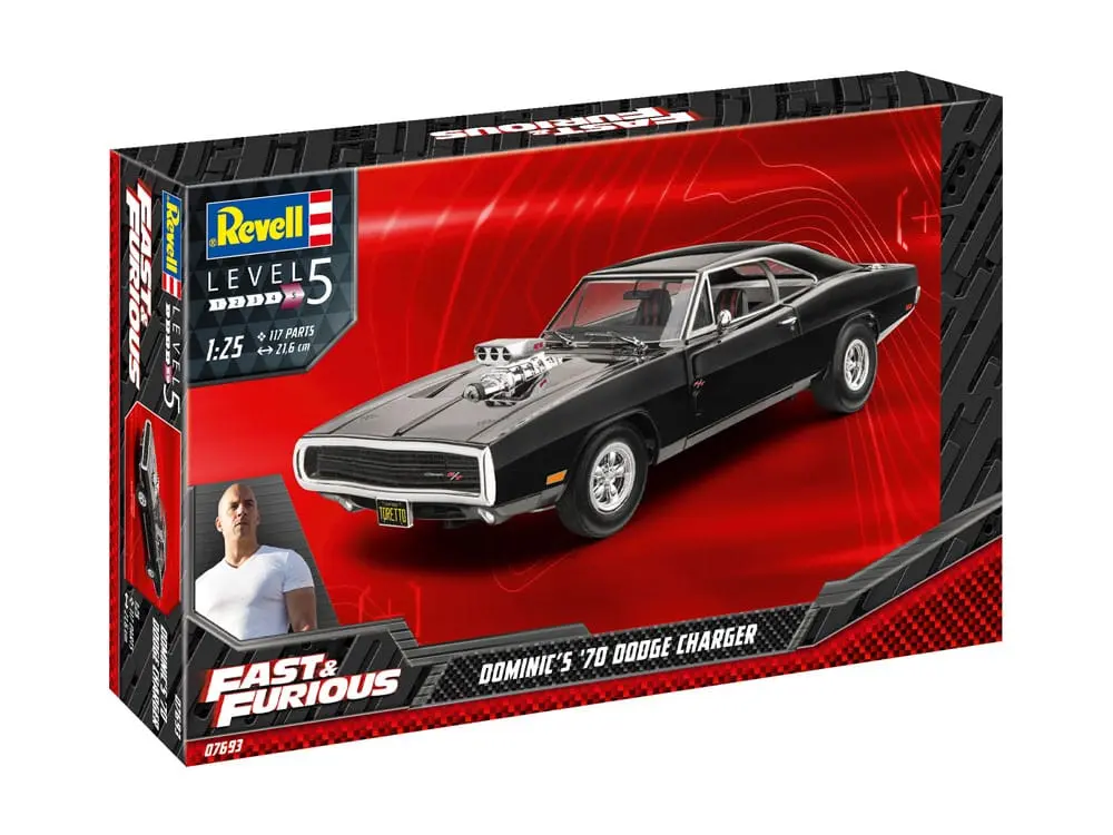 The Fast & Furious Model Kit Dominics 1970 Dodge Charger - Modelarski komplet fotografija proizvoda