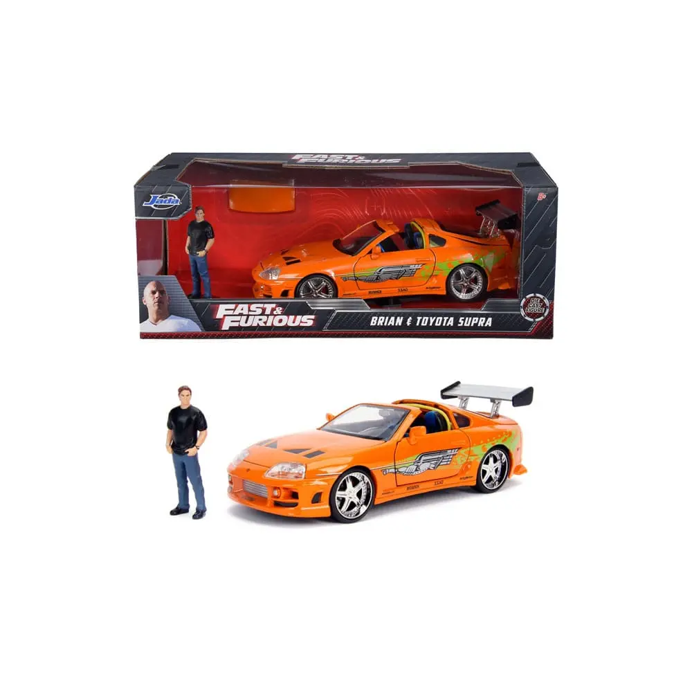 The Fast and Furious Diecast model Hollywood Rides 1/24 1995 Toyota Supra s Brian O'Connor figuricom fotografija proizvoda