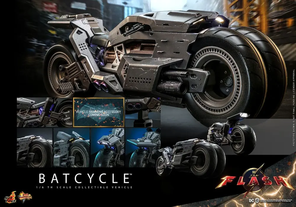 The Flash Movie Masterpiece Vehicle 1/6 Batmotor 56 cm fotografija proizvoda
